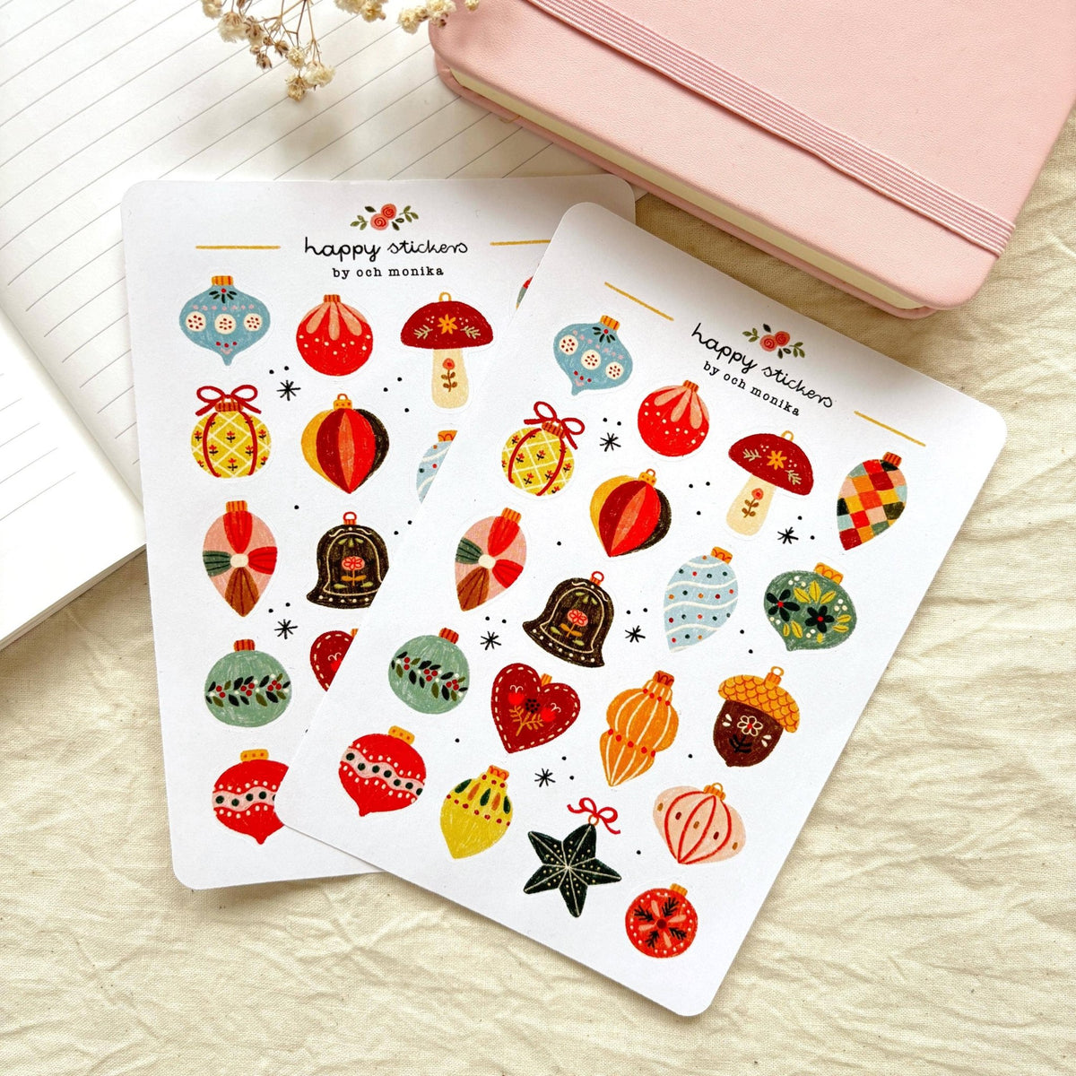 Stickers décoratifs | Och Monika | Christmas Baubles - Och Monika - millenotes