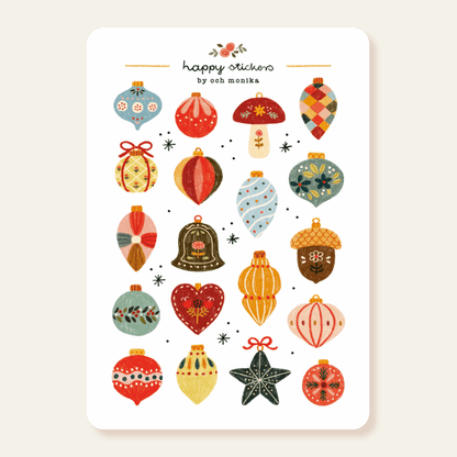 Stickers décoratifs | Och Monika | Christmas Baubles - Och Monika - millenotes