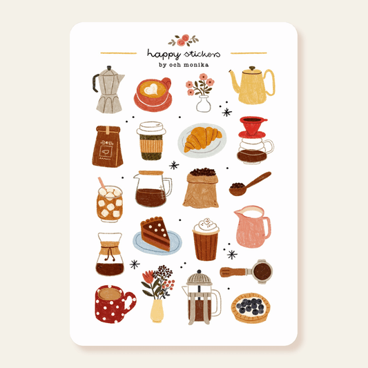 Stickers décoratifs | Och Monika | Coffee Time - Och Monika - millenotes