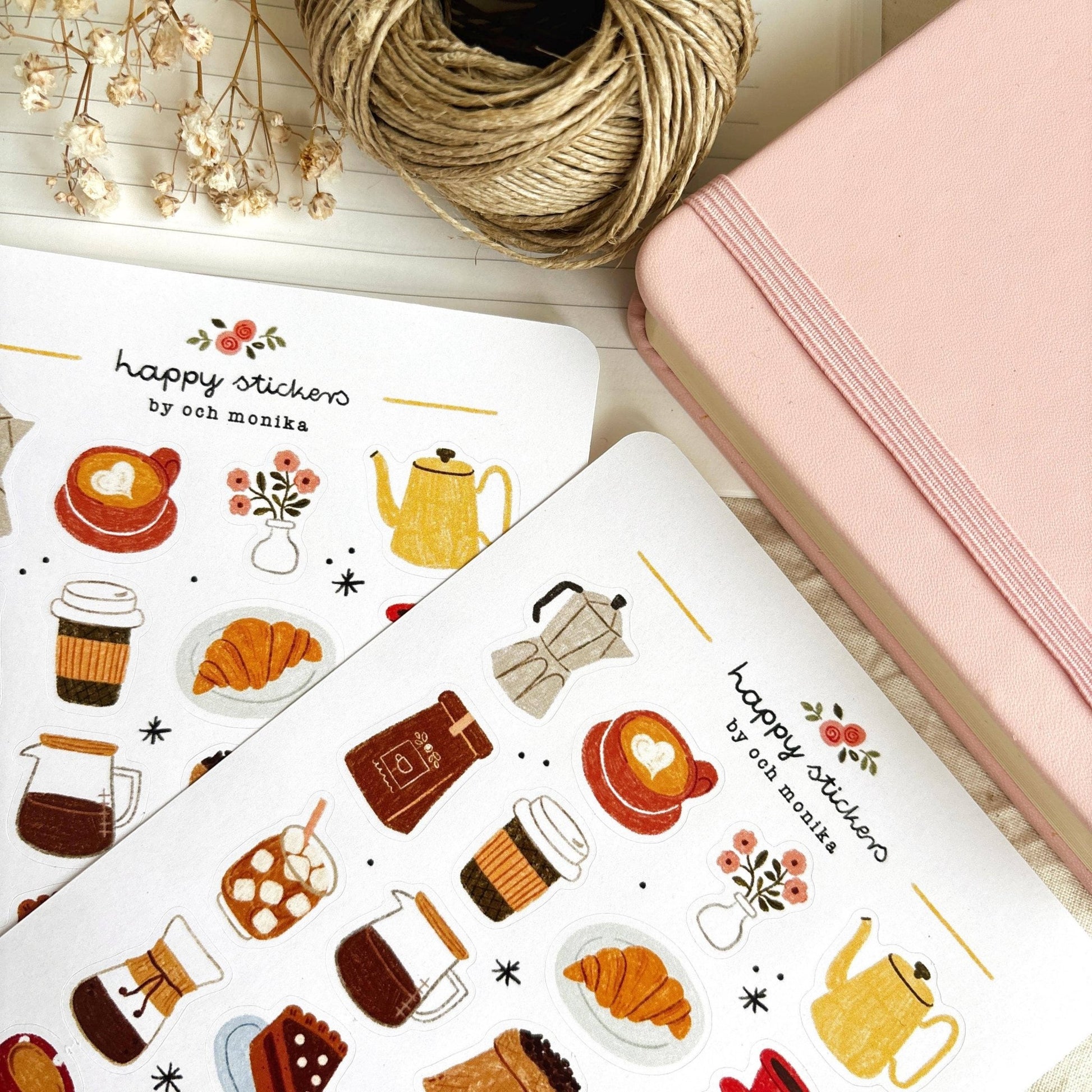 Stickers décoratifs | Och Monika | Coffee Time - Och Monika - millenotes