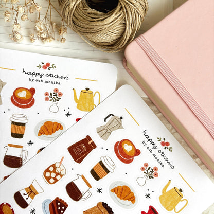 Stickers décoratifs | Och Monika | Coffee Time - Och Monika - millenotes