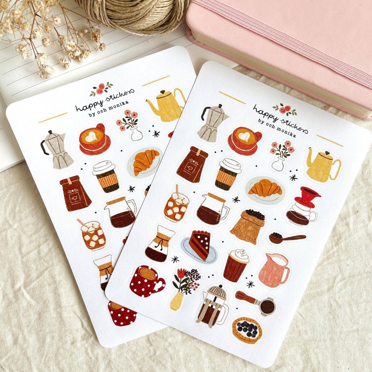 Stickers décoratifs | Och Monika | Coffee Time - Och Monika - millenotes