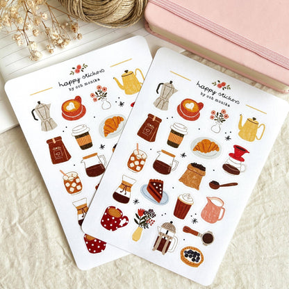 Stickers décoratifs | Och Monika | Coffee Time - Och Monika - millenotes