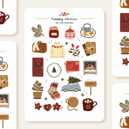Stickers décoratifs | Och Monika | Coming Home For Christmas - Och Monika - millenotes