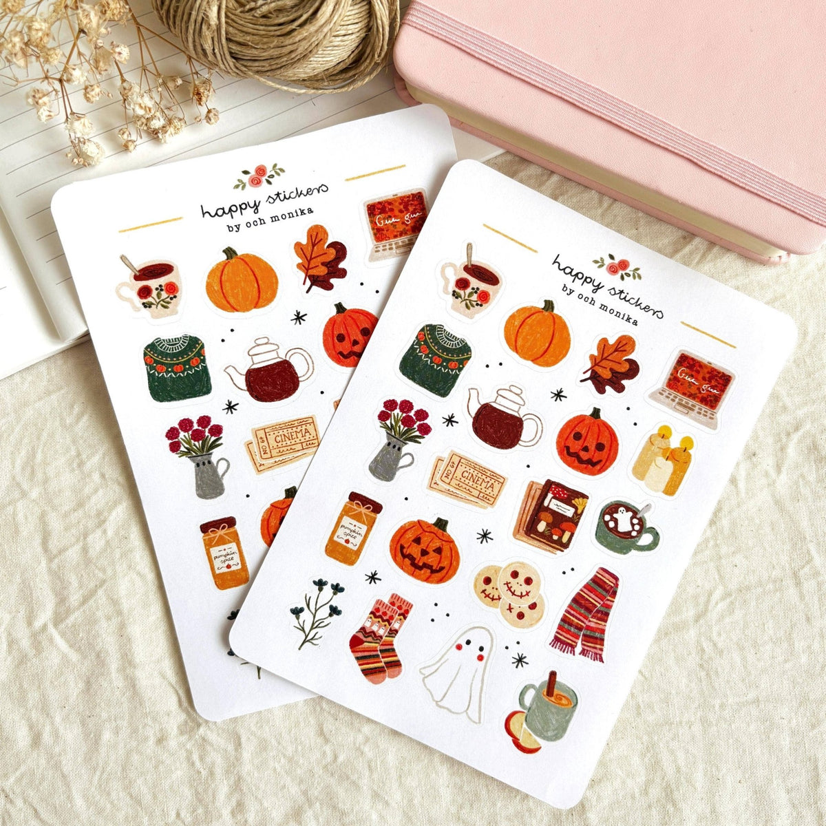 Stickers décoratifs | Och Monika | Cozy Halloween - Och Monika - millenotes