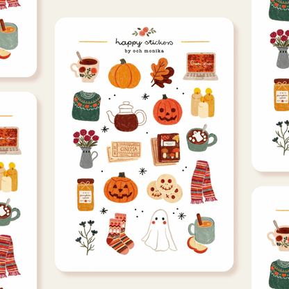 Stickers décoratifs | Och Monika | Cozy Halloween - Och Monika - millenotes