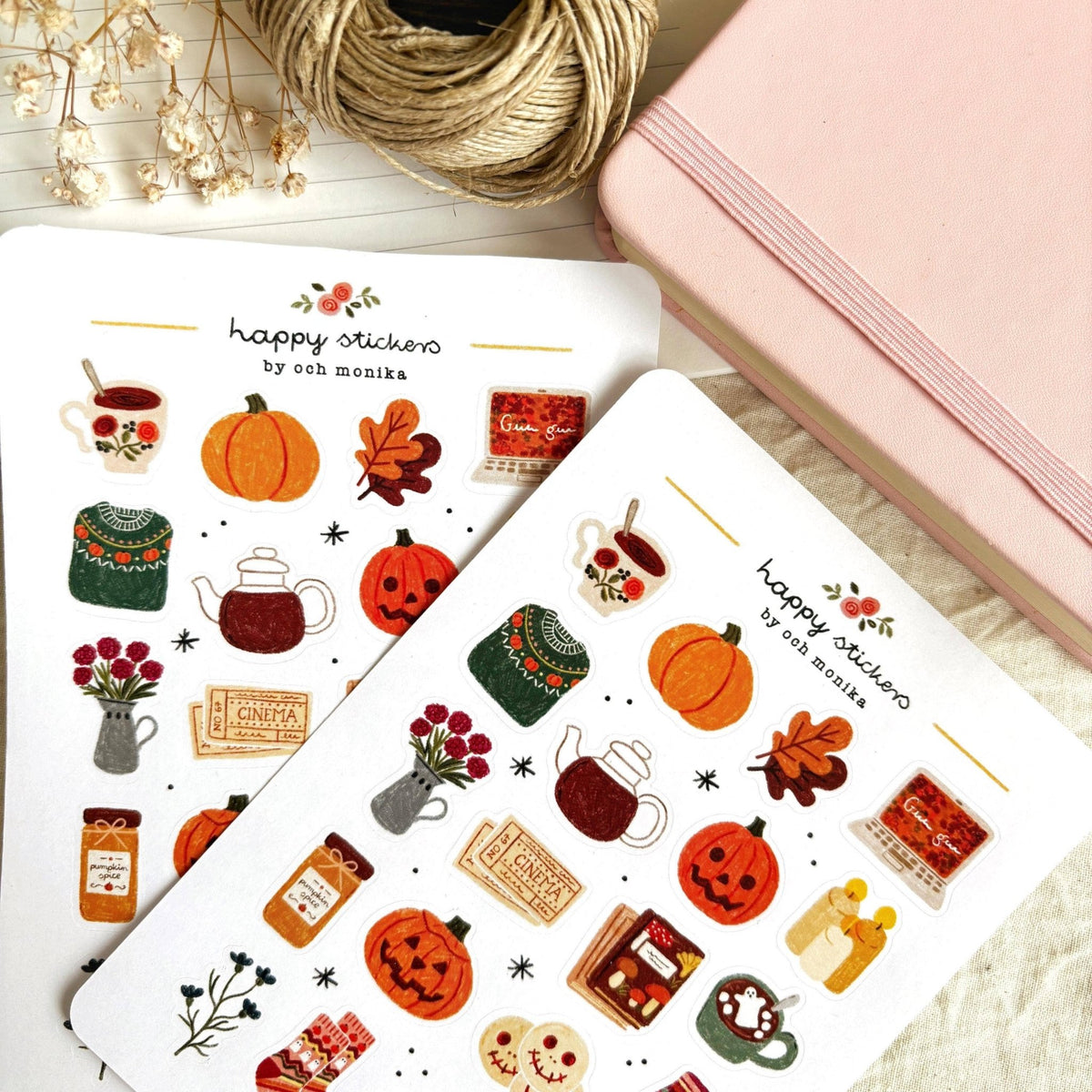 Stickers décoratifs | Och Monika | Cozy Halloween - Och Monika - millenotes