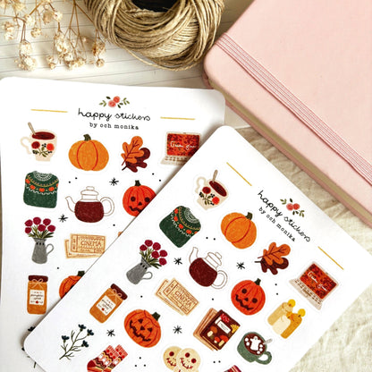 Stickers décoratifs | Och Monika | Cozy Halloween - Och Monika - millenotes