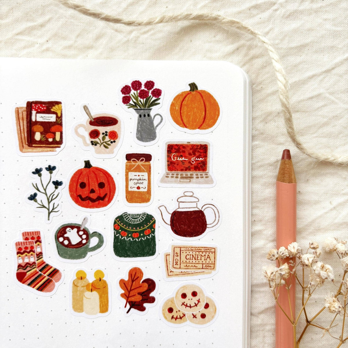 Stickers décoratifs | Och Monika | Cozy Halloween - Och Monika - millenotes