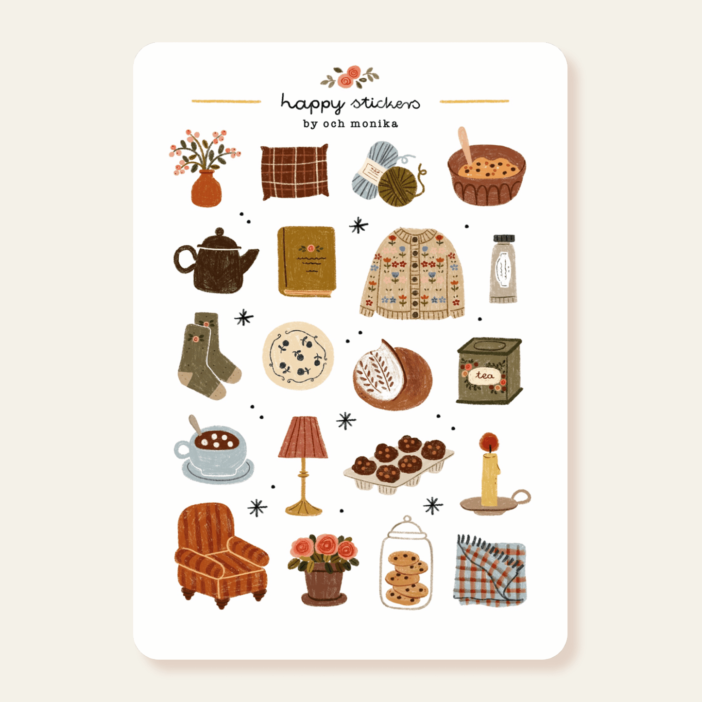 Stickers décoratifs | Och Monika | Cozy Home - Och Monika - millenotes