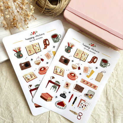 Stickers décoratifs | Och Monika | Cozy Journaling - Och Monika - millenotes