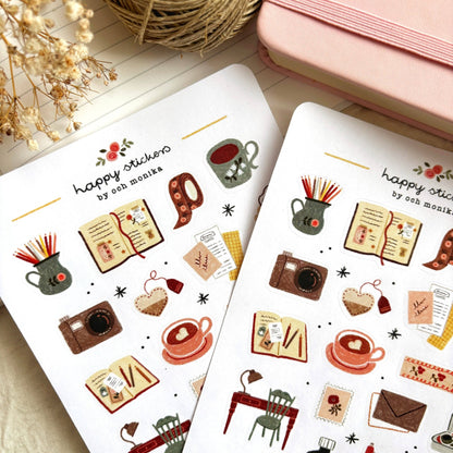 Stickers décoratifs | Och Monika | Cozy Journaling - Och Monika - millenotes