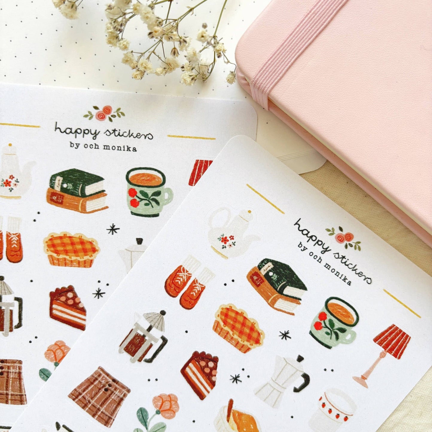 Stickers décoratifs | Och Monika | Cozy Time At Home - Och Monika - millenotes