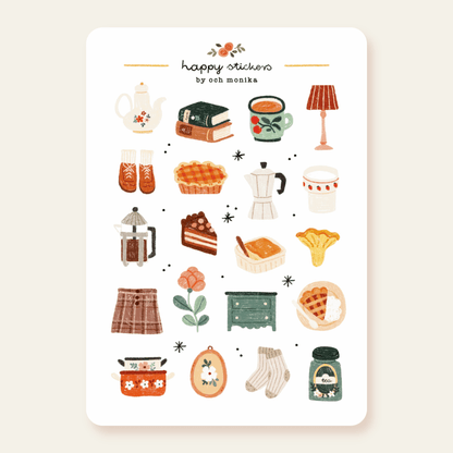 Stickers décoratifs | Och Monika | Cozy Time At Home - Och Monika - millenotes
