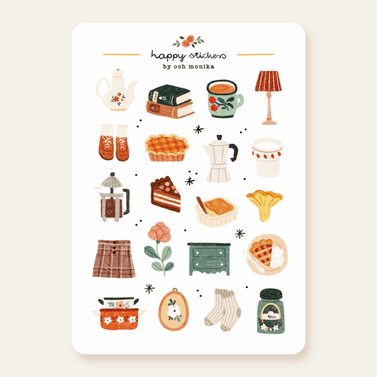 Stickers décoratifs | Och Monika | Cozy Time At Home - Och Monika - millenotes