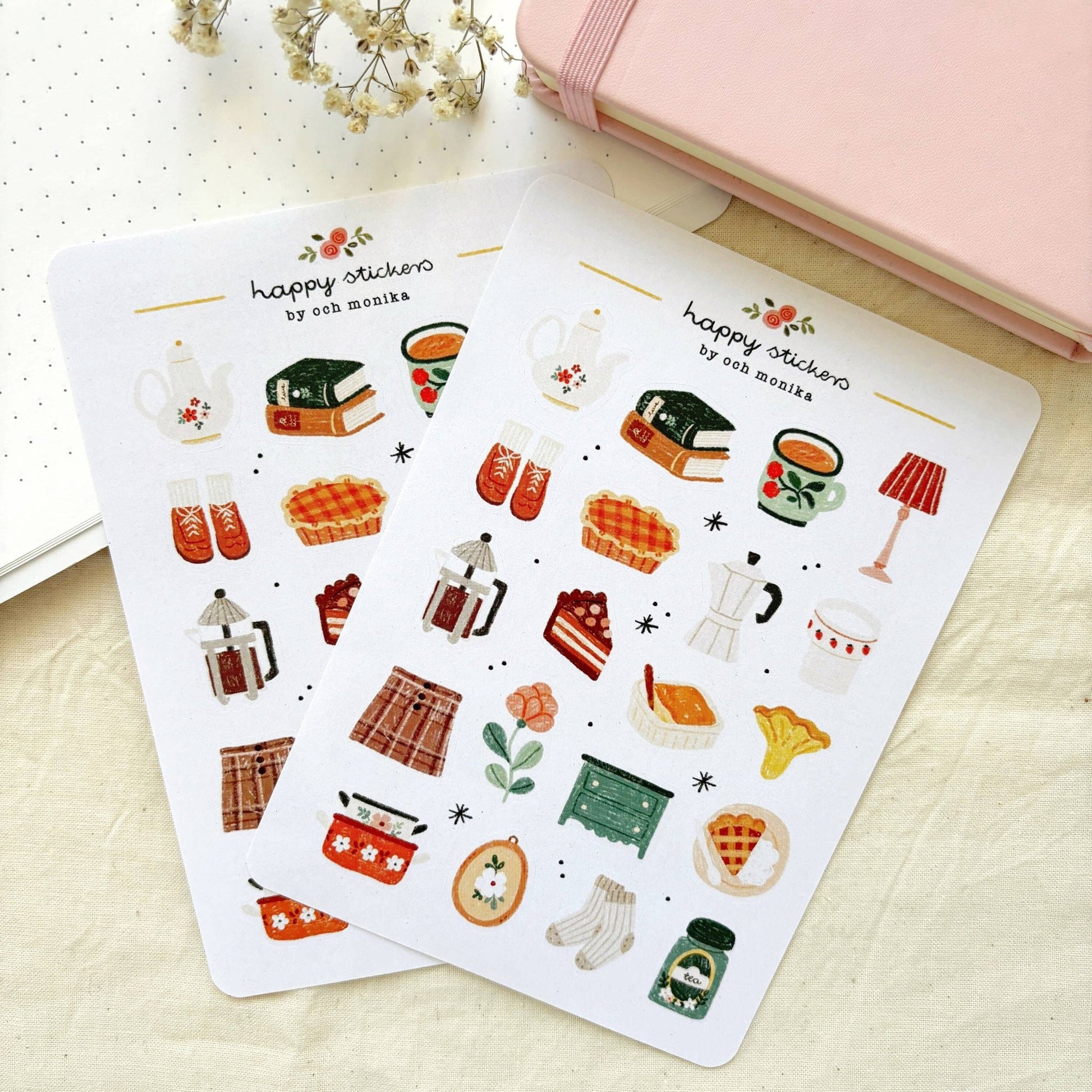 Stickers décoratifs | Och Monika | Cozy Time At Home - Och Monika - millenotes