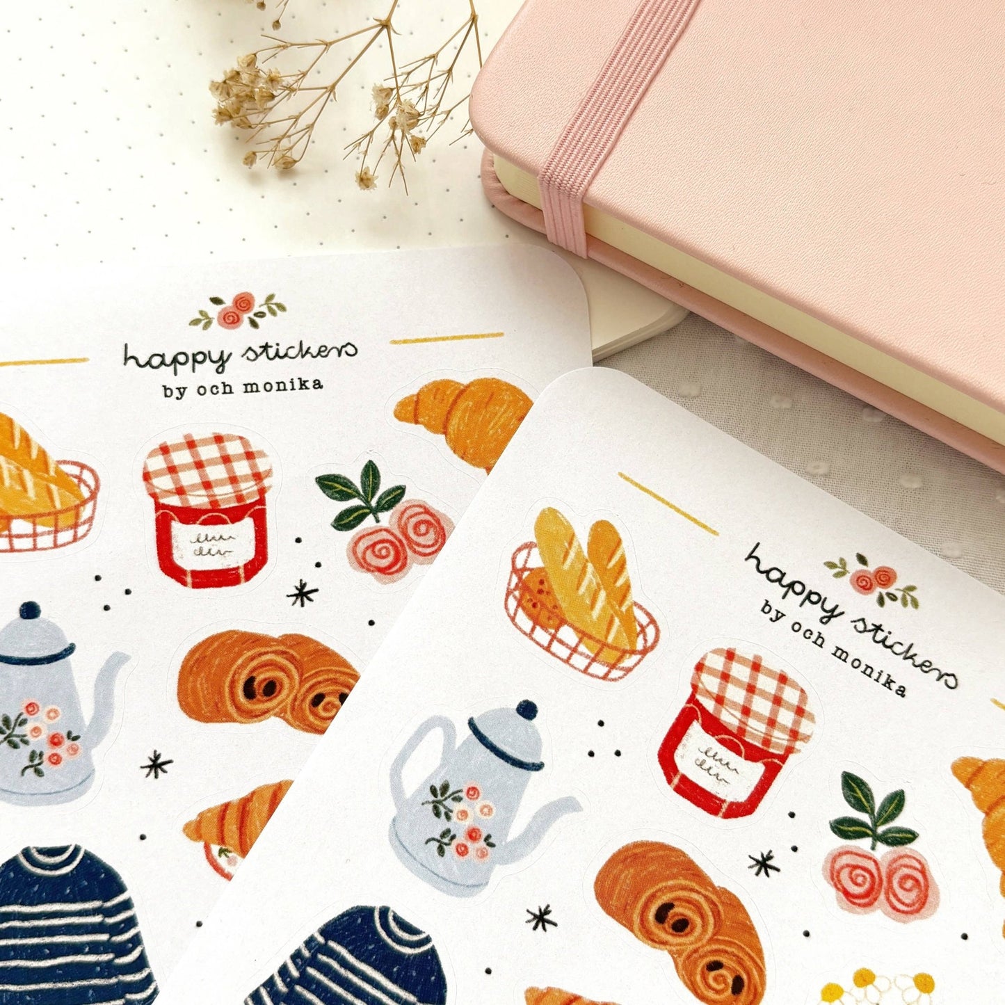 Stickers décoratifs | Och Monika | French Breakfast - Och Monika - millenotes