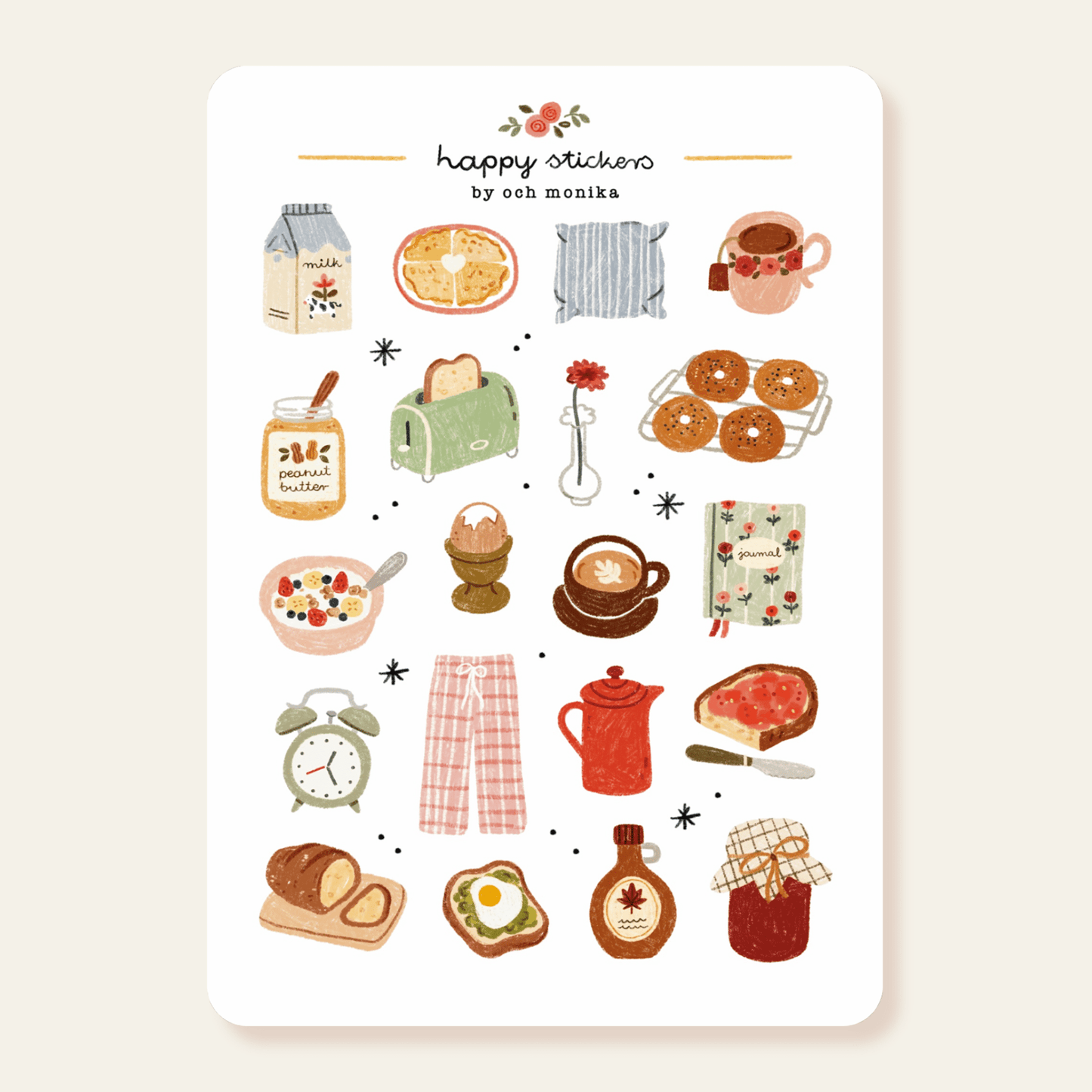 Stickers décoratifs | Och Monika | Good Morning - Och Monika - millenotes
