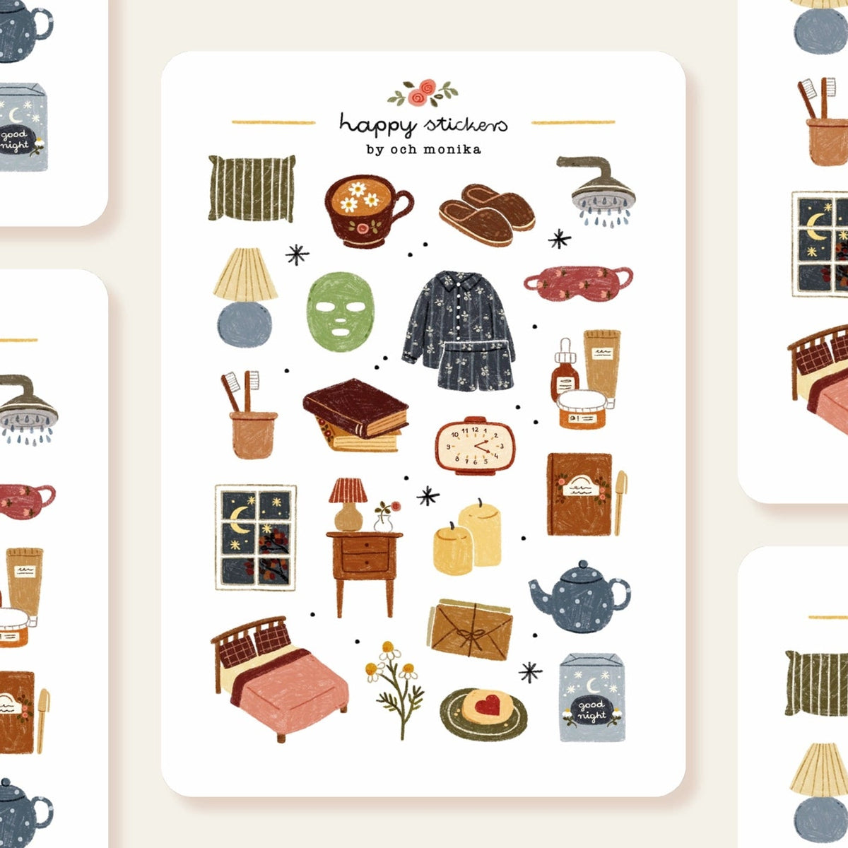 Stickers décoratifs | Och Monika | Good Night - Och Monika - millenotes