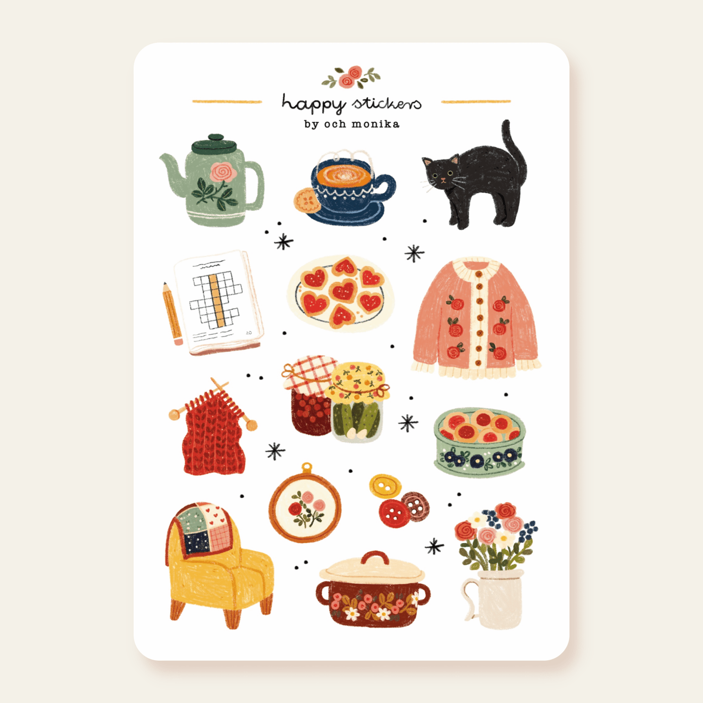 Stickers décoratifs | Och Monika | Granny Things - Och Monika - millenotes