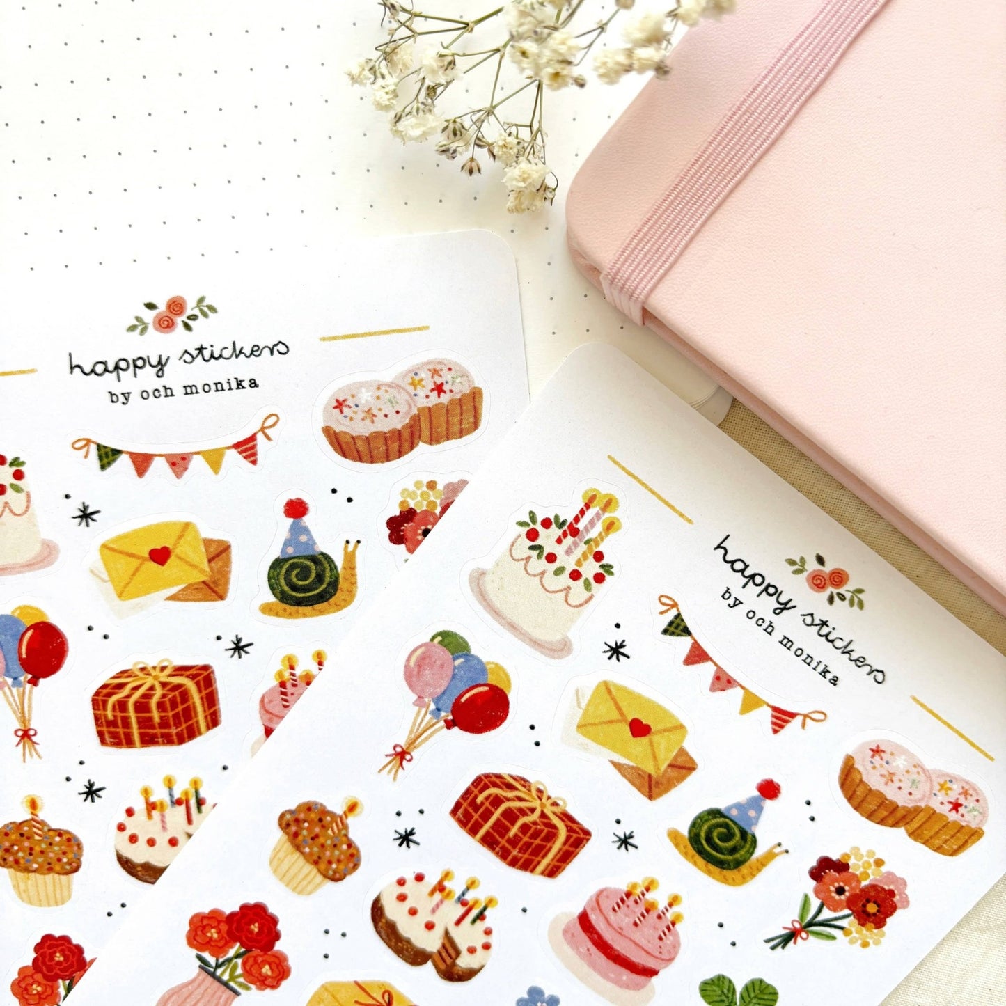 Stickers décoratifs | Och Monika | Happy Birthday - Och Monika - millenotes