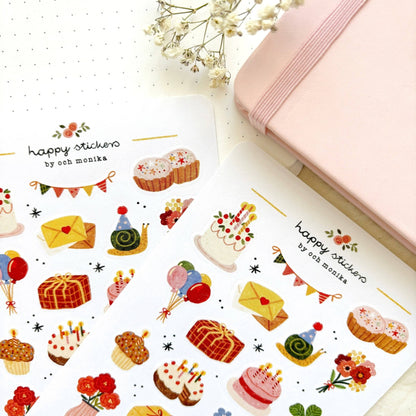 Stickers décoratifs | Och Monika | Happy Birthday - Och Monika - millenotes