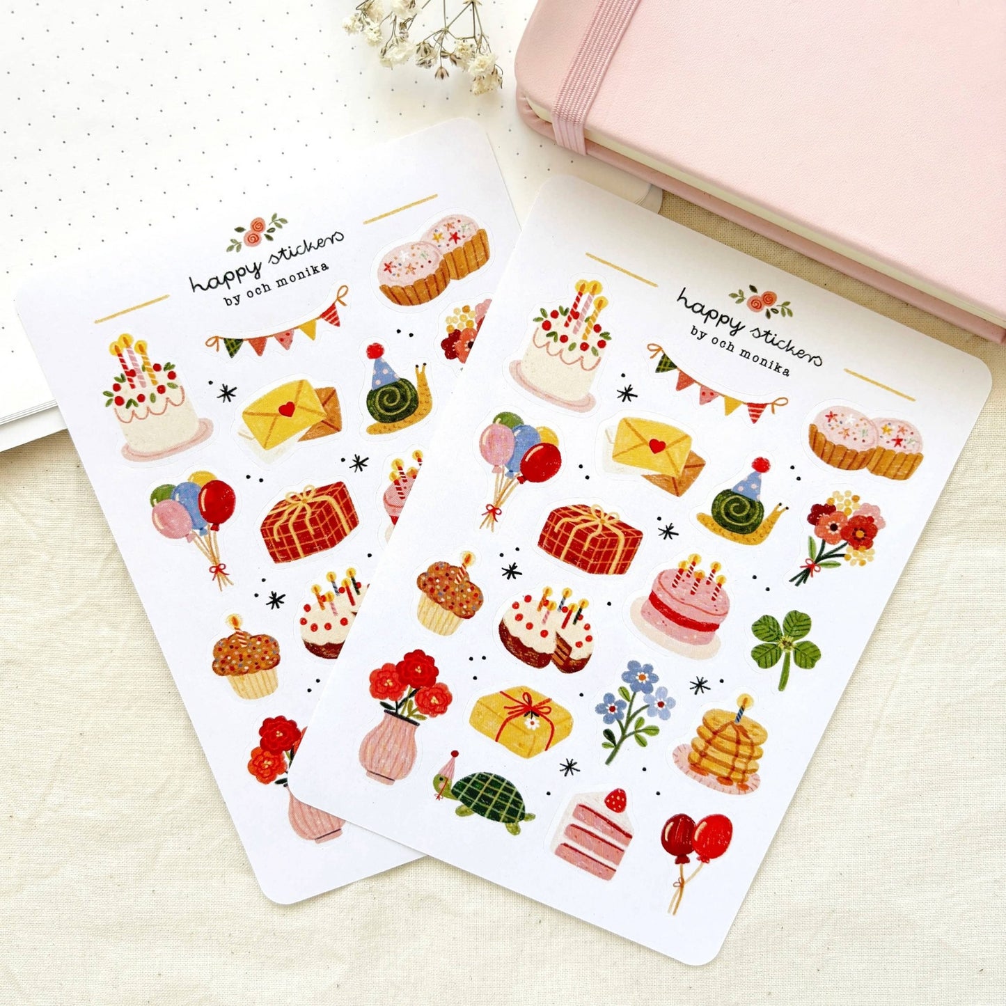 Stickers décoratifs | Och Monika | Happy Birthday - Och Monika - millenotes
