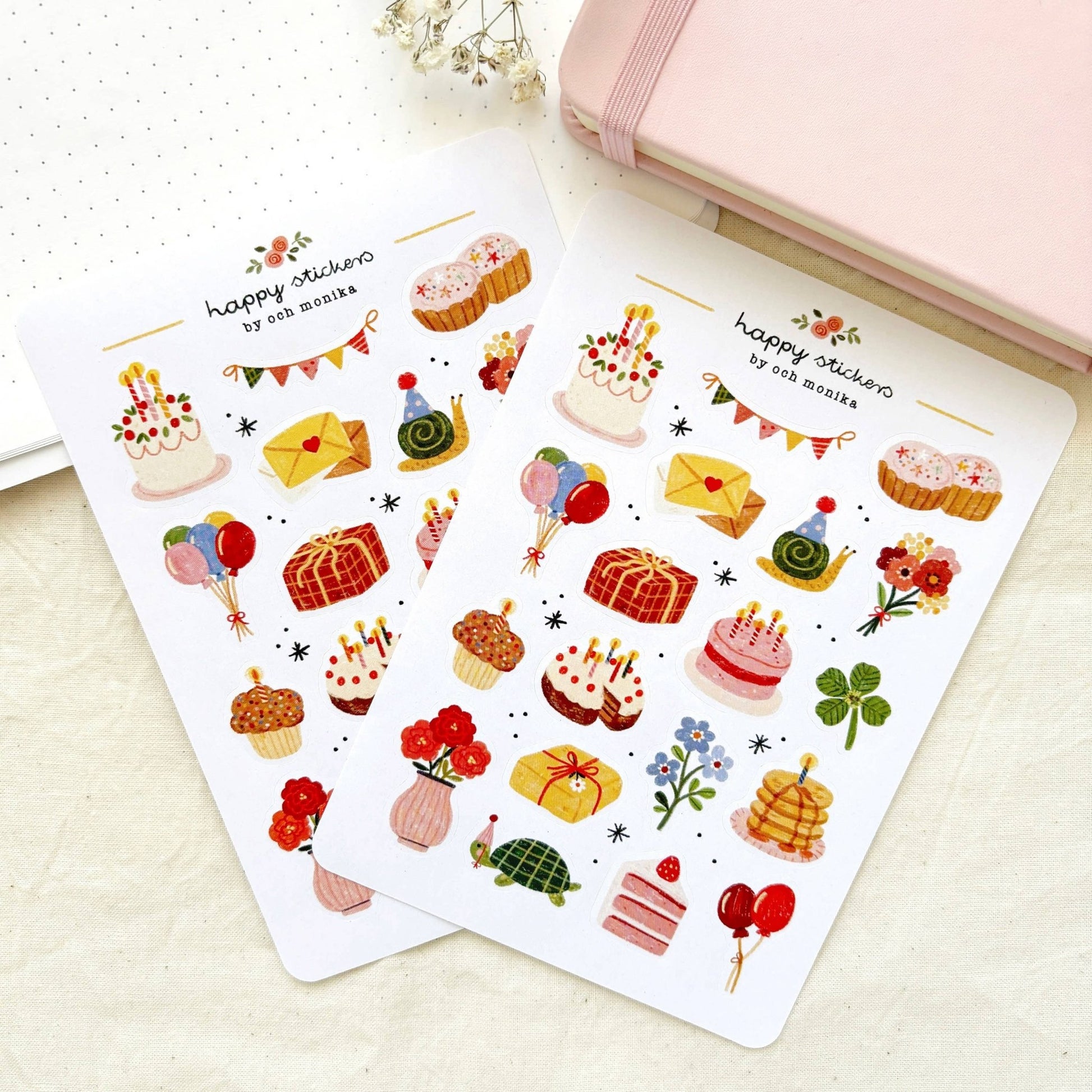 Stickers décoratifs | Och Monika | Happy Birthday - Och Monika - millenotes