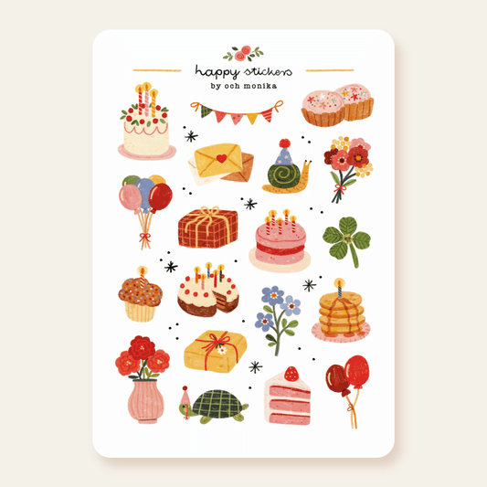 Stickers décoratifs | Och Monika | Happy Birthday - Och Monika - millenotes