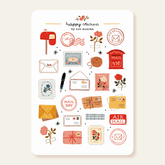 Stickers décoratifs | Och Monika | Happy Mail - Och Monika - millenotes