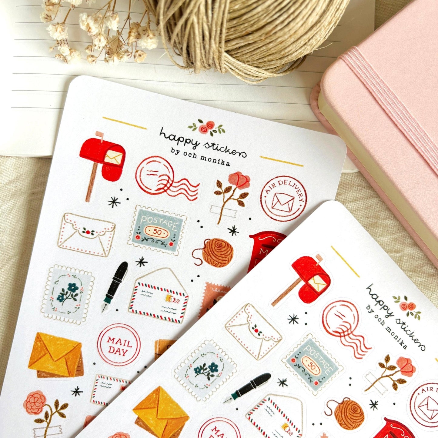 Stickers décoratifs | Och Monika | Happy Mail - Och Monika - millenotes