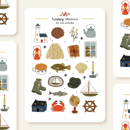 Stickers décoratifs | Och Monika | Lighthouse Keeper - Och Monika - millenotes