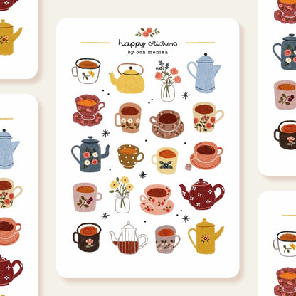 Stickers décoratifs | Och Monika | Little Teacups - Och Monika - millenotes