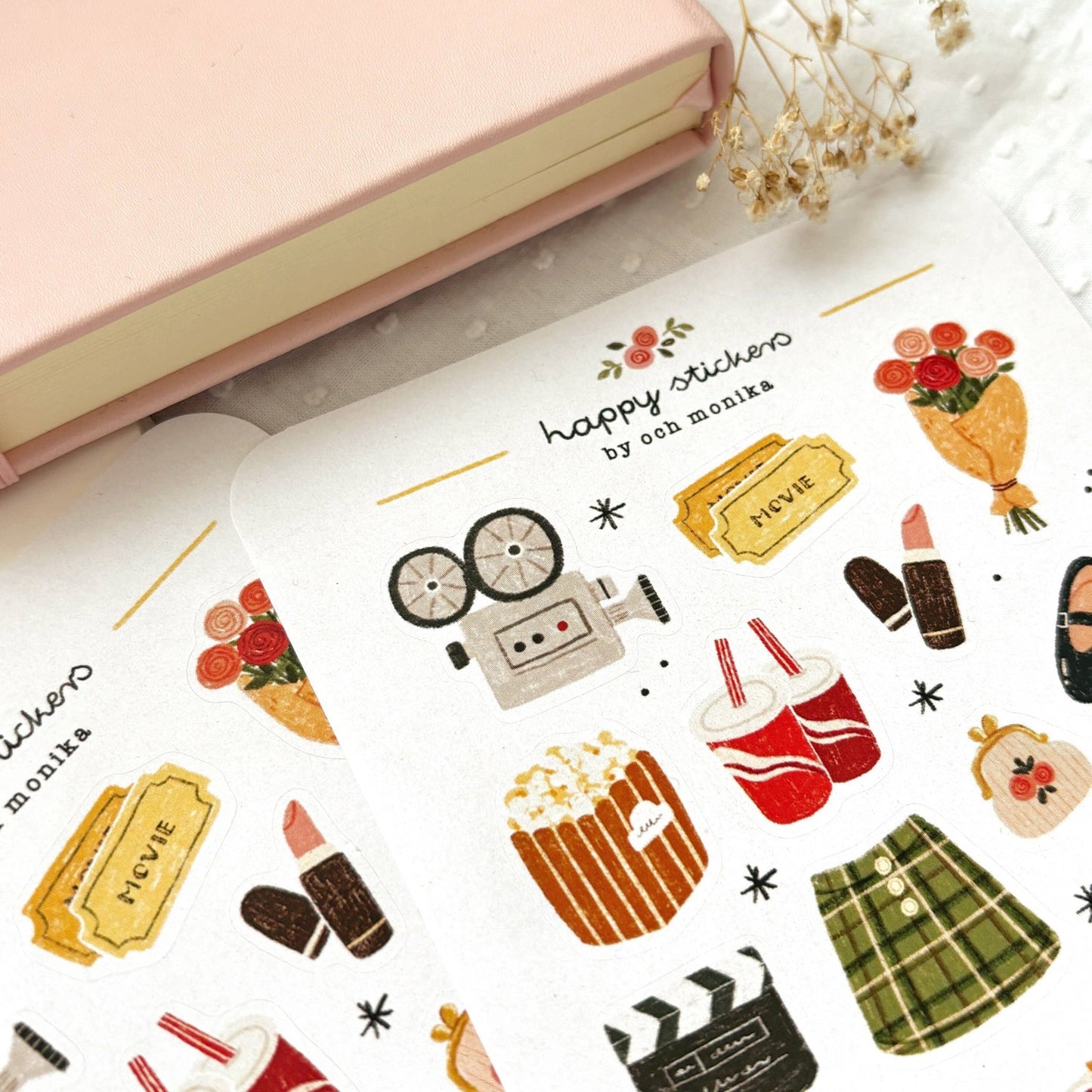 Stickers décoratifs | Och Monika | Movie Date - Och Monika - millenotes