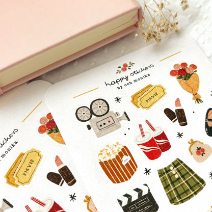 Stickers décoratifs | Och Monika | Movie Date - Och Monika - millenotes