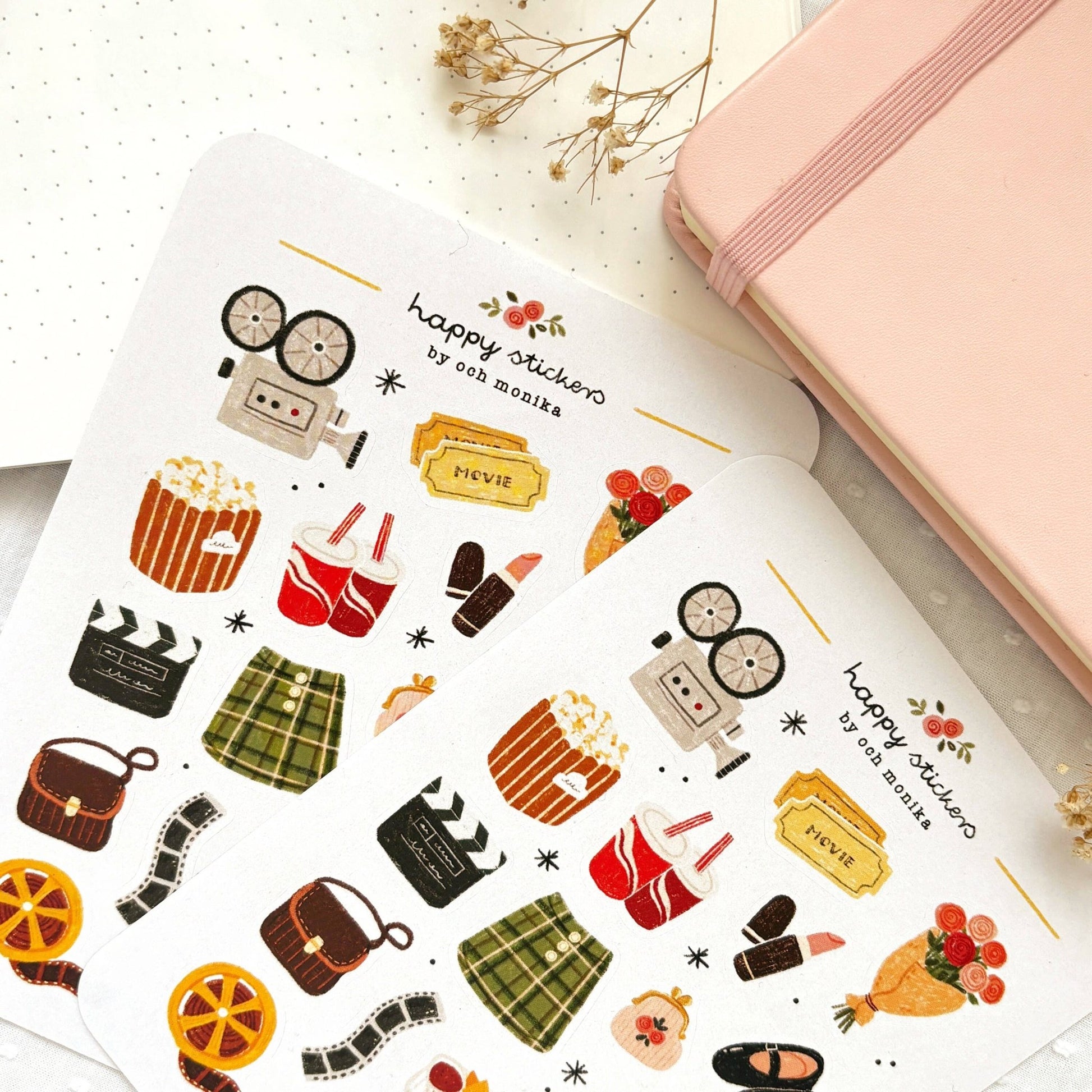 Stickers décoratifs | Och Monika | Movie Date - Och Monika - millenotes