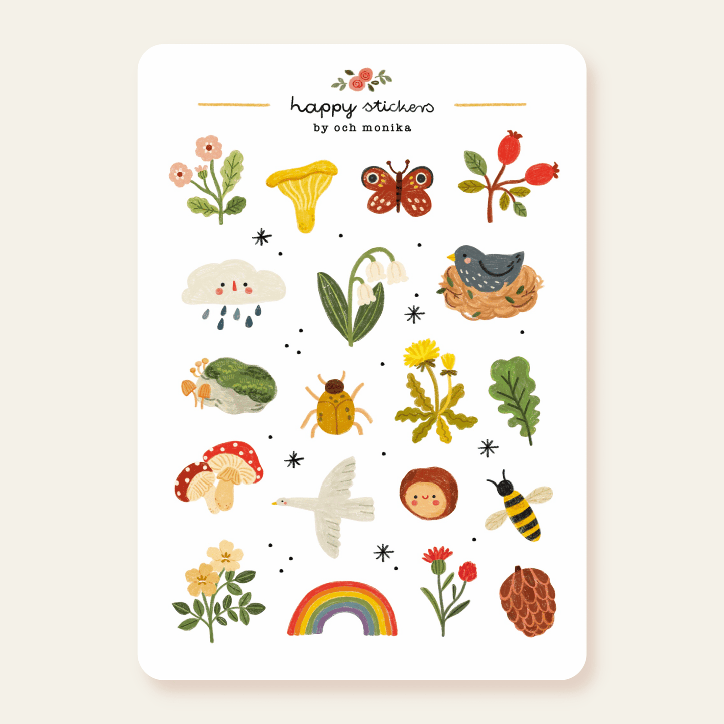 Stickers décoratifs | Och Monika | Nature - Och Monika - millenotes