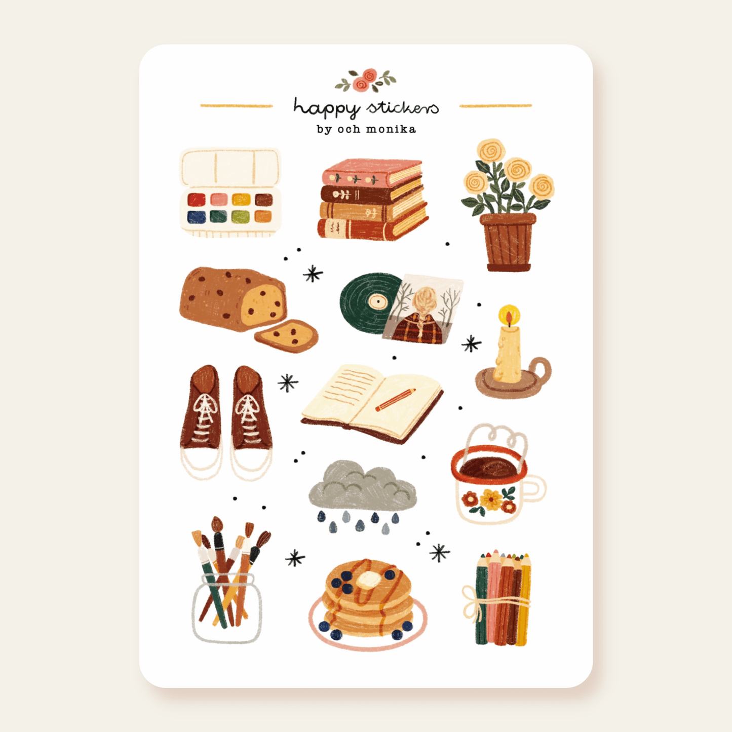 Stickers décoratifs | Och Monika | Rainy Morning - Och Monika - millenotes