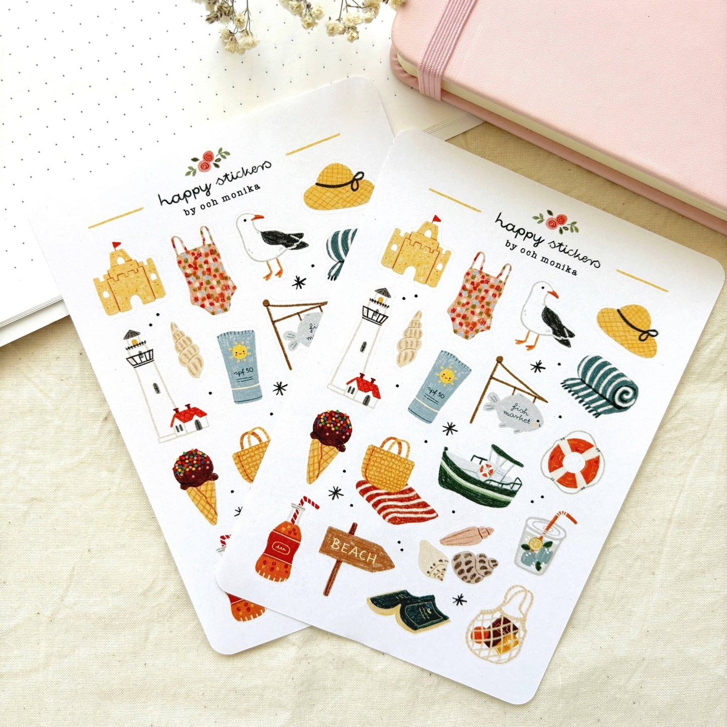 Stickers décoratifs | Och Monika | Seaside - Och Monika - millenotes