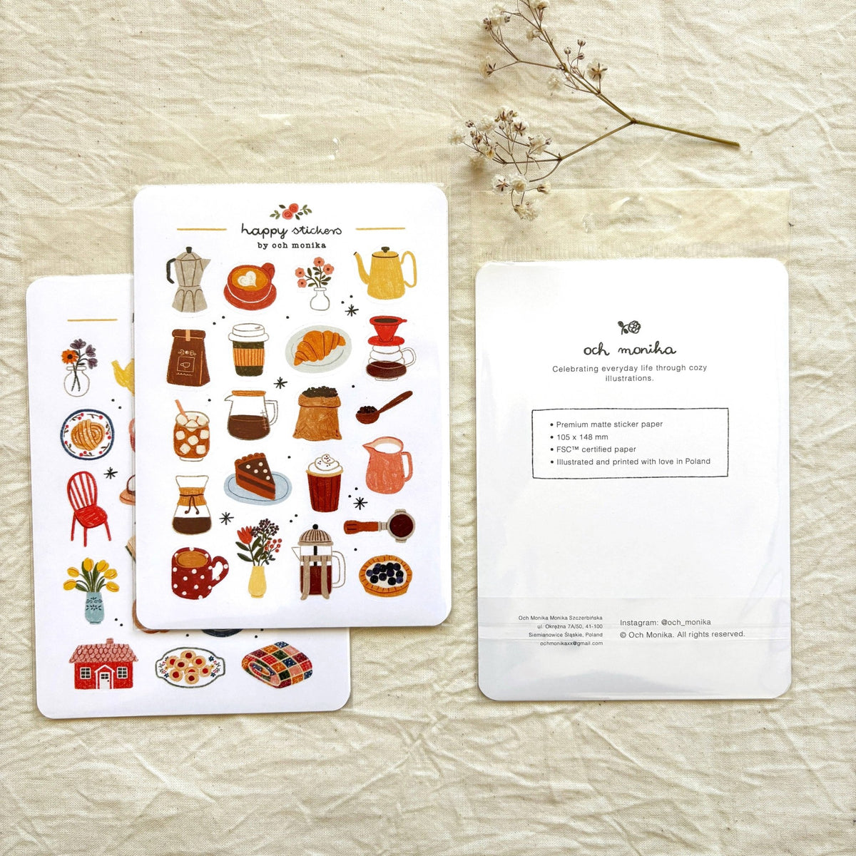 Stickers décoratifs | Och Monika | Slow Winter - Och Monika - millenotes