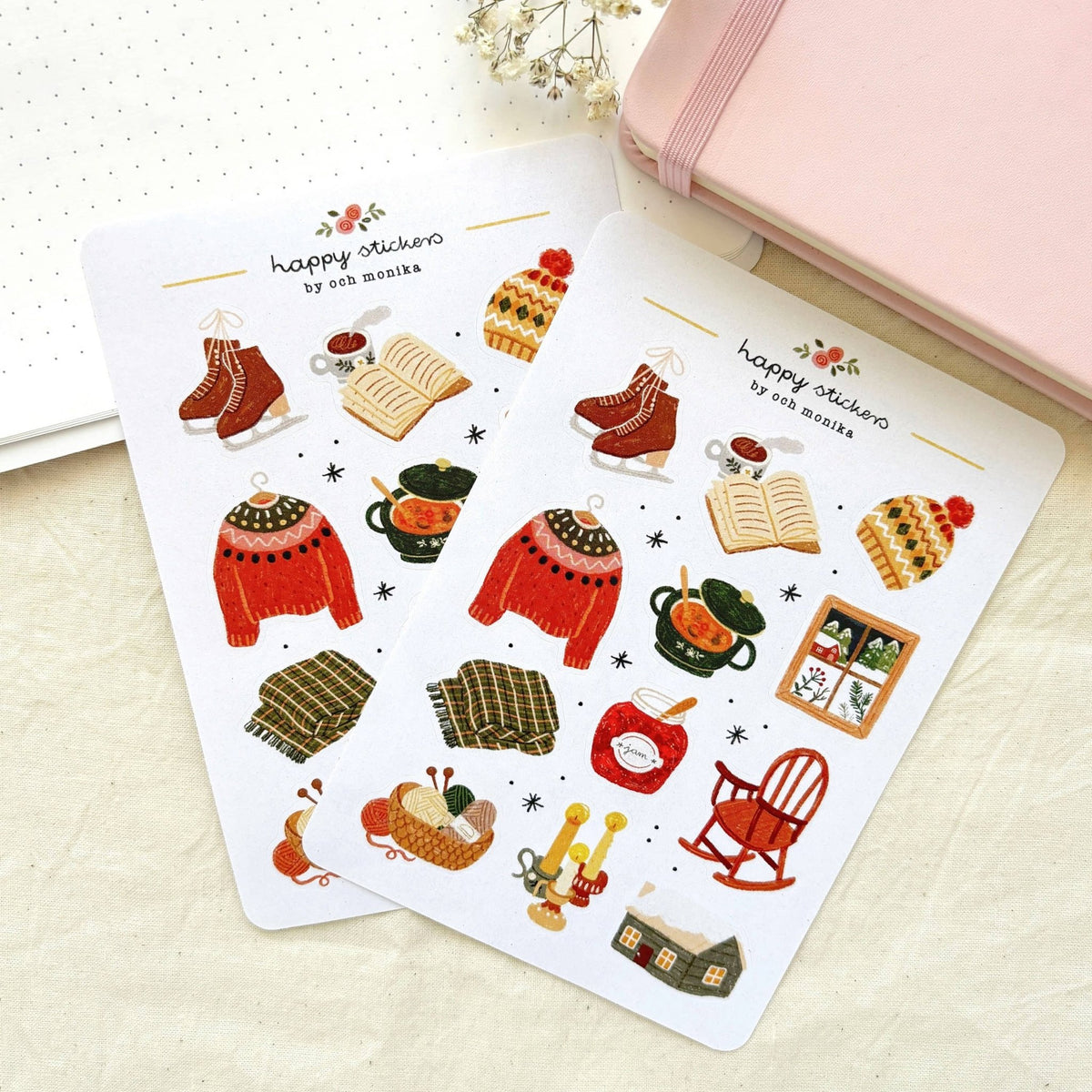 Stickers décoratifs | Och Monika | Slow Winter - Och Monika - millenotes