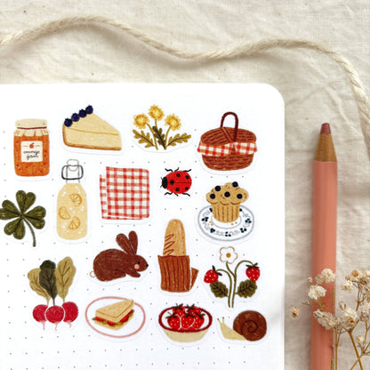 Stickers décoratifs | Och Monika | Spring Picnic - Och Monika - millenotes