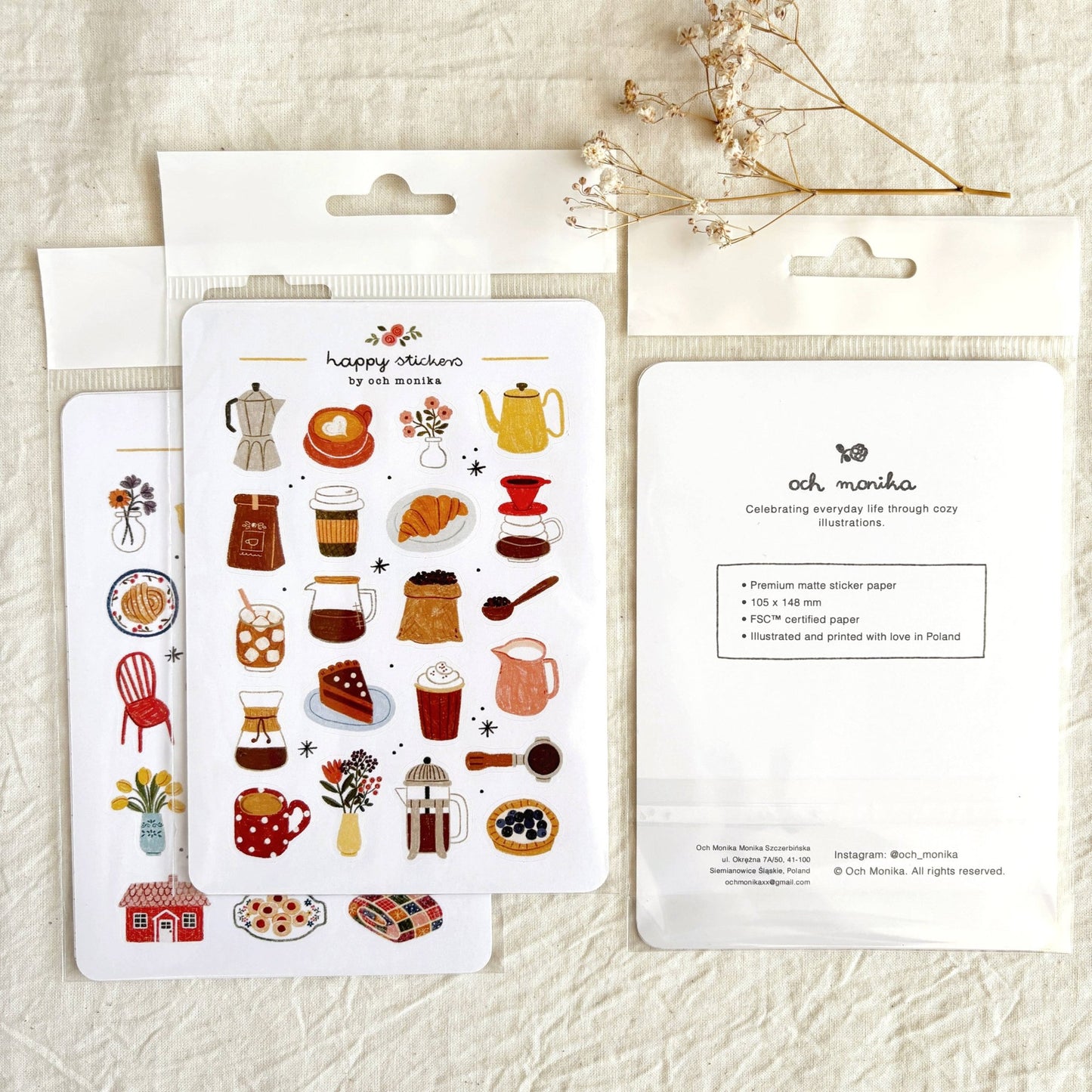 Stickers décoratifs | Och Monika | Spring Picnic - Och Monika - millenotes