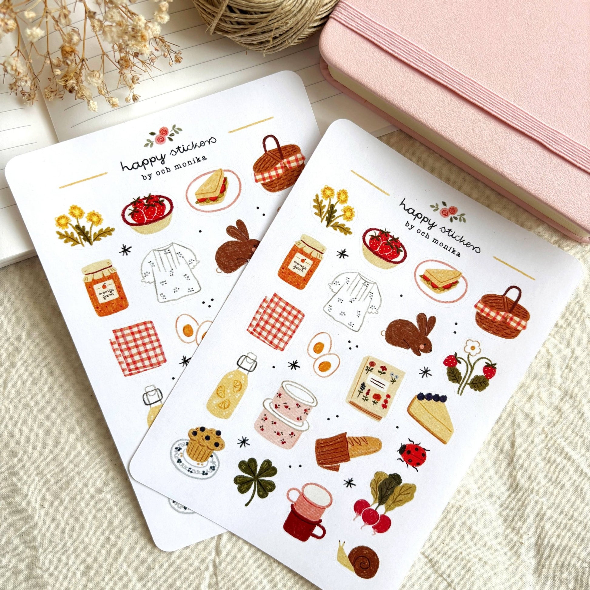 Stickers décoratifs | Och Monika | Spring Picnic - Och Monika - millenotes