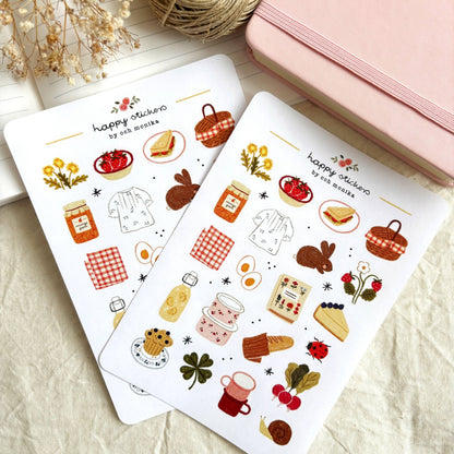 Stickers décoratifs | Och Monika | Spring Picnic - Och Monika - millenotes