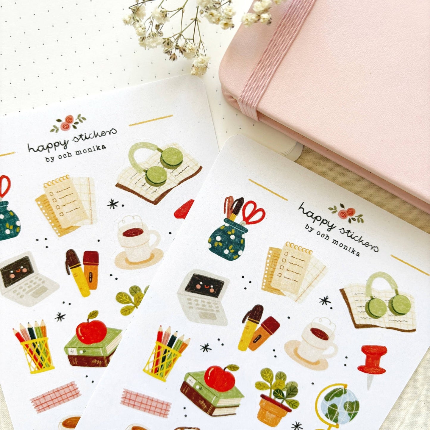 Stickers décoratifs | Och Monika | Study Desk - Och Monika - millenotes