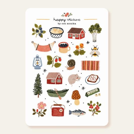 Stickers décoratifs | Och Monika | Summer Cottage - Och Monika - millenotes