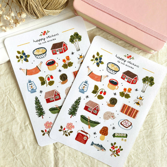 Stickers décoratifs | Och Monika | Summer Cottage - Och Monika - millenotes