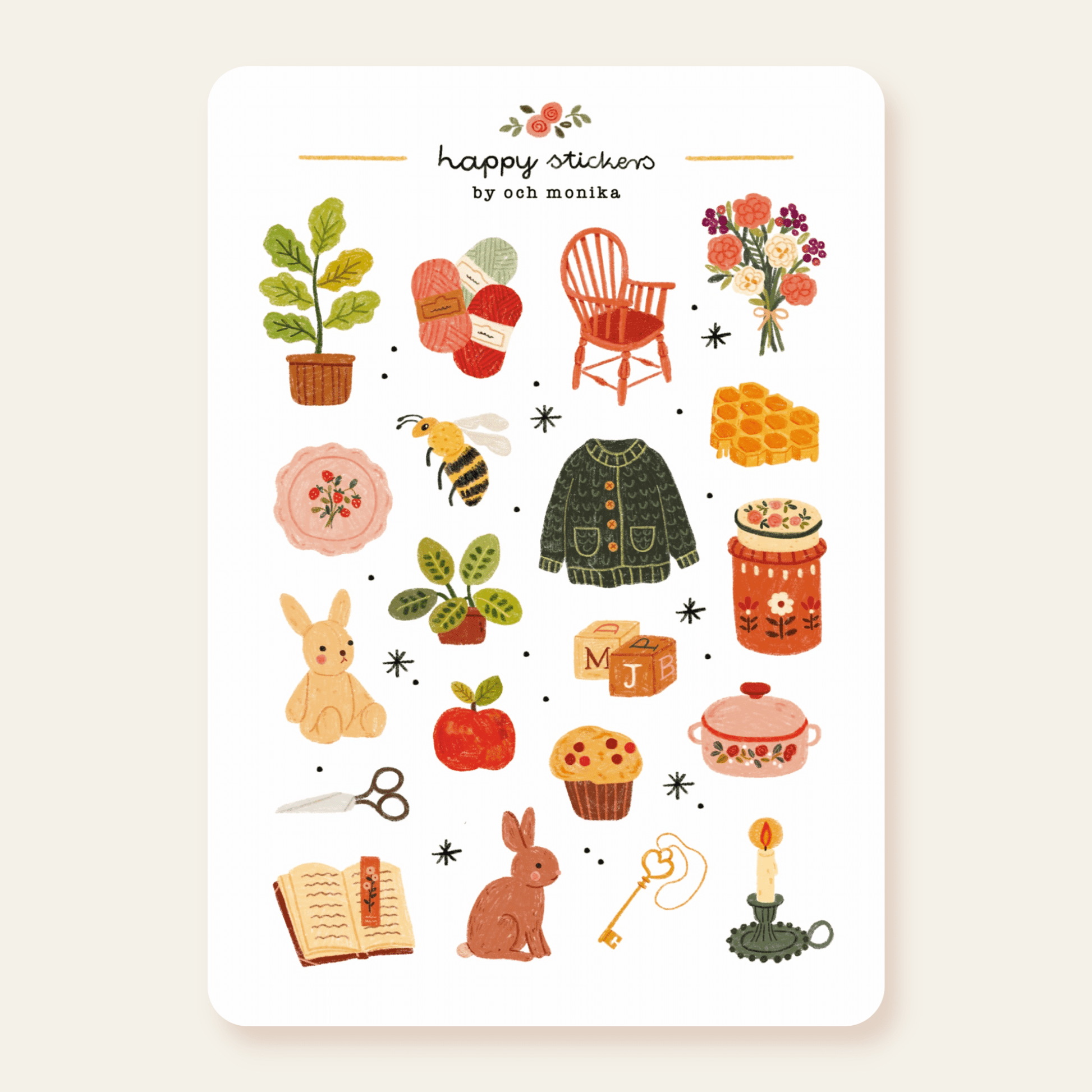 Stickers décoratifs | Och Monika | Sweet Afternoon - Och Monika - millenotes