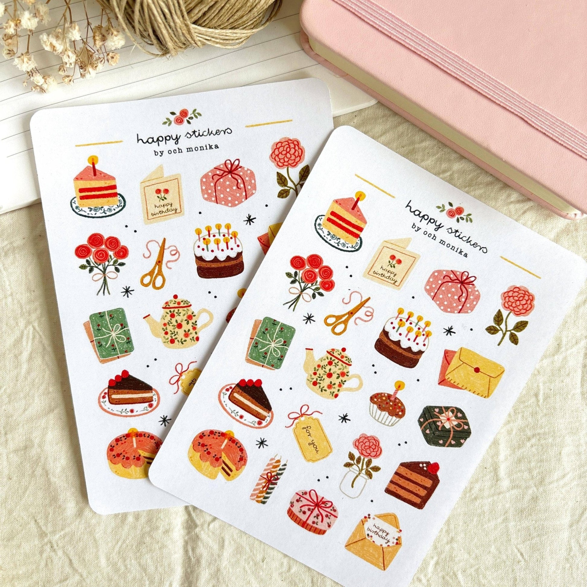 Stickers décoratifs | Och Monika | Sweet Birthday - Och Monika - millenotes